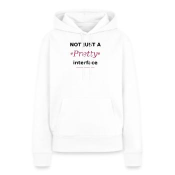 Pas seulement une jolie interface – un style UI/UX tech - Sweat à capuche Premium bio Femme - blanc - Devant - Julia (174cm)