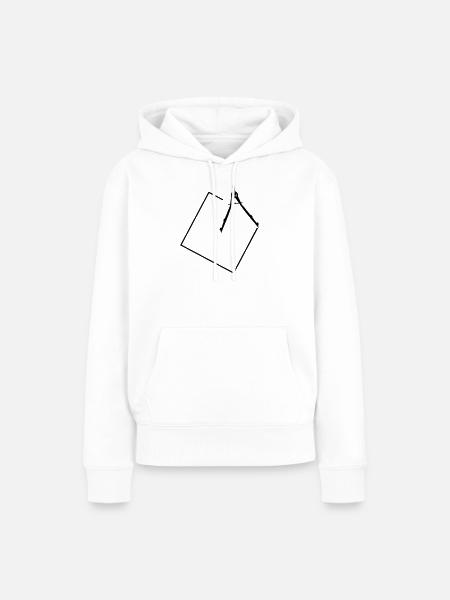 Zirkel - Frauen Premium Bio Hoodie - Weiß