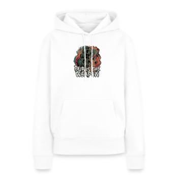 Dub Reggae Soundsystem - Frauen Premium Bio Hoodie - Weiß - Vorne - Julia (174cm)