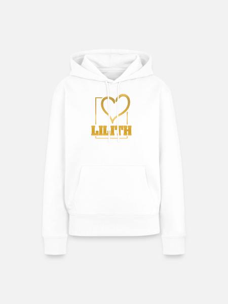 Maedchenname Lilith - Frauen Premium Bio Hoodie - Weiß