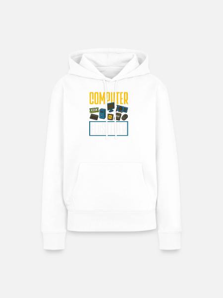 Computer Flüsterer Informatiker - Frauen Premium Bio Hoodie - Weiß