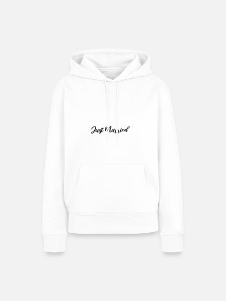 Hochzeit - Frauen Premium Bio Hoodie - Weiß