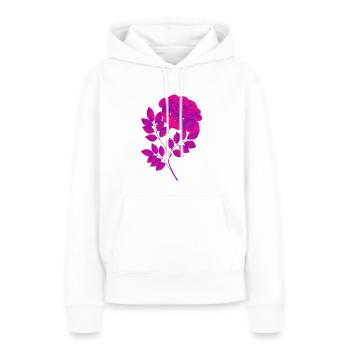Rosa Violett T-Shirt - Frauen Premium Bio Hoodie - Weiß - Vorne - Julia (174cm)