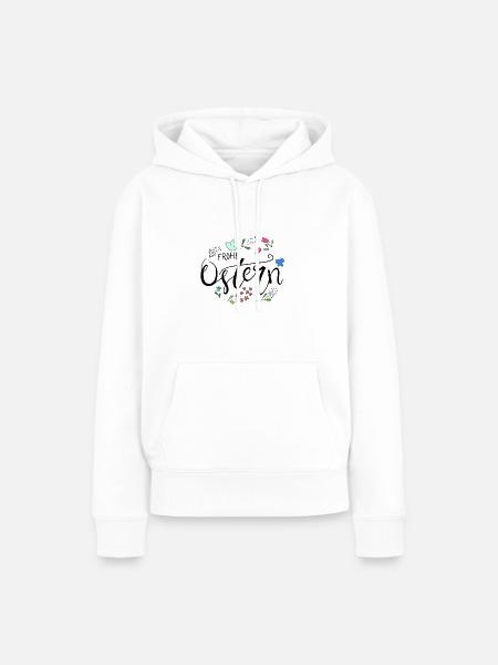 Frohe Ostern - Frauen Premium Bio Hoodie - Weiß