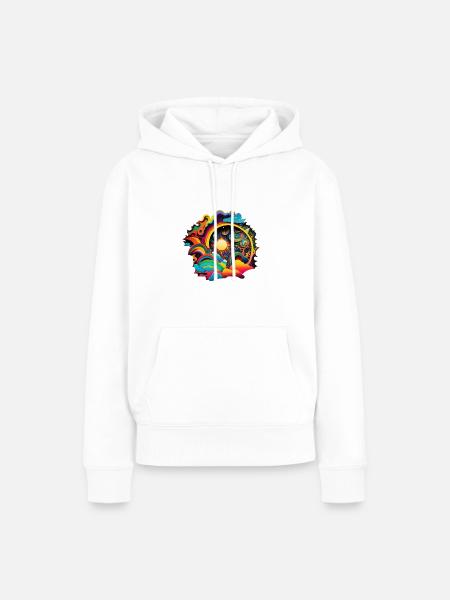 SURREAL - Frauen Premium Bio Hoodie - Weiß