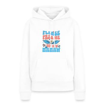 Bitte gib mich an meine Mama besonderen Großeltern weiter - Frauen Premium Bio Hoodie - Weiß - Vorne - Julia (174cm)
