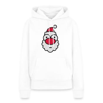 nikolaus*** - Frauen Premium Bio Hoodie - Weiß - Vorne - Julia (174cm)