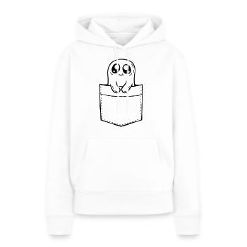 Ghost Take Chest Bag Comic - Women’s Premium Organic Hoodie - white - Front - Julia (174cm)
