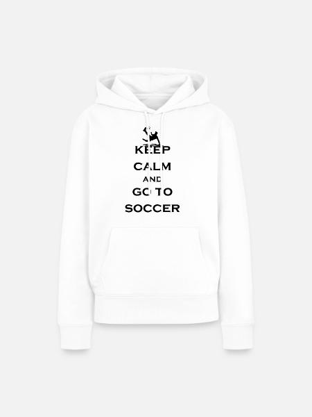 Fußball Soccer - Frauen Premium Bio Hoodie - Weiß