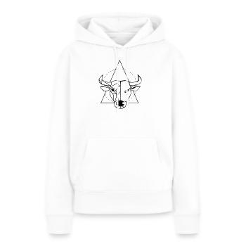 Ochse - Frauen Premium Bio Hoodie - Weiß - Vorne - Julia (174cm)