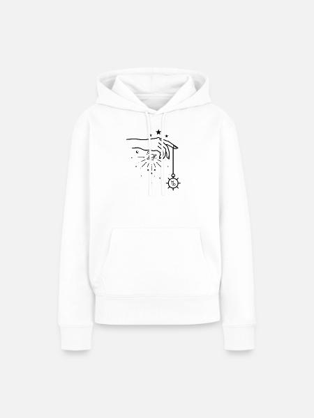 Steinbock Tierkreis-Astrologie - Frauen Premium Bio Hoodie - Weiß