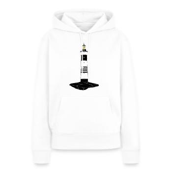 Bretonischer Leuchtturm - Frauen Premium Bio Hoodie - Weiß - Vorne - Julia (174cm)