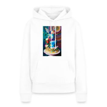 Wunderbarer Kuchen zur Feier des Anlasses - Frauen Premium Bio Hoodie - Weiß - Vorne - Julia (174cm)