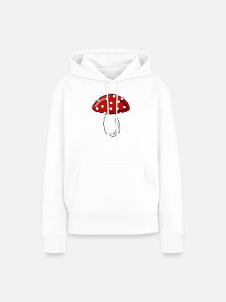 Fliegenpilz - Frauen Premium Bio Hoodie - Weiß