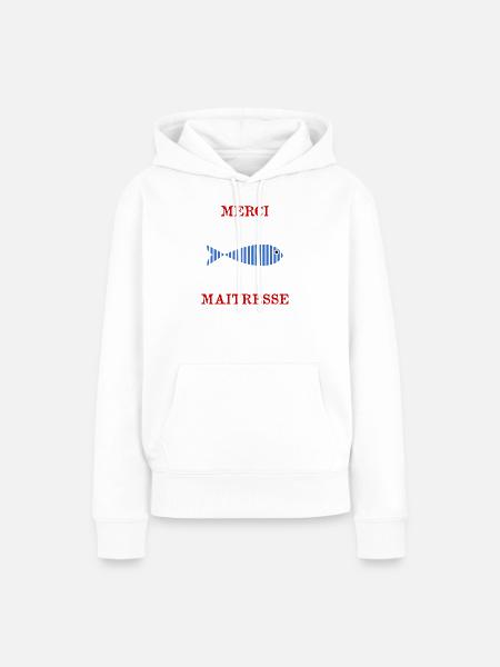 DANKE HERRIN - Frauen Premium Bio Hoodie - Weiß