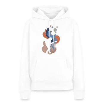 Gitarrist Gitarre Elektrogitarre - Frauen Premium Bio Hoodie - Weiß - Vorne - Julia (174cm)