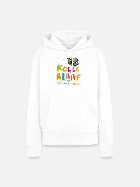 Karneval Alaaf - Frauen Premium Bio Hoodie - Weiß