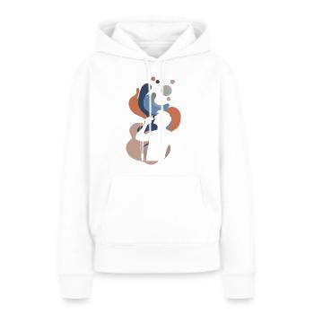 Gesang Chor Karaoke - Frauen Premium Bio Hoodie - Weiß - Vorne - Julia (174cm)