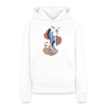 Tauben Peacezeichen Turteltauben - Frauen Premium Bio Hoodie - Weiß - Vorne - Julia (174cm)