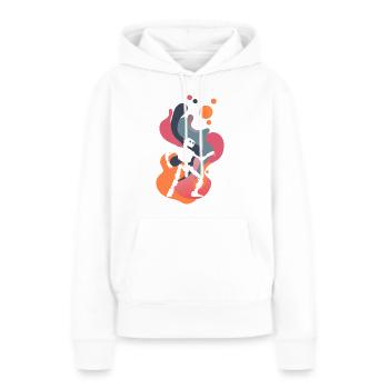 Cyborg Roboter Scifi - Frauen Premium Bio Hoodie - Weiß - Vorne - Julia (174cm)
