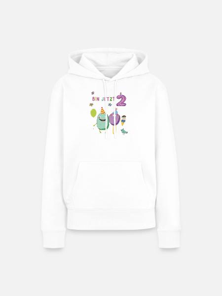 Geburtstagskind - Frauen Premium Bio Hoodie - Weiß