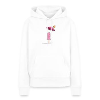 Eis-Sommertraum mit Sonnenschirm - Frauen Premium Bio Hoodie - Weiß - Vorne - Julia (174cm)