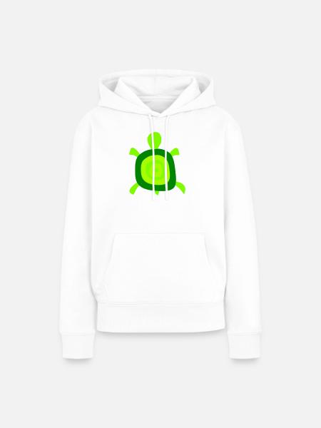 Schildkröte Schildkrötenpanzer Kreise Panzer Logo - Frauen Premium Bio Hoodie - Weiß