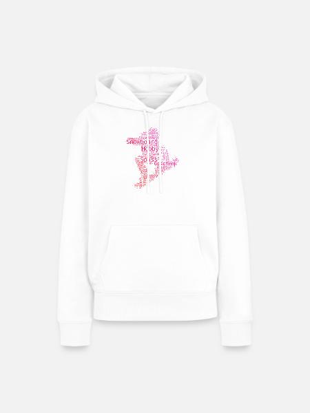Direkte Snowboard Aussage - Frauen Premium Bio Hoodie - Weiß