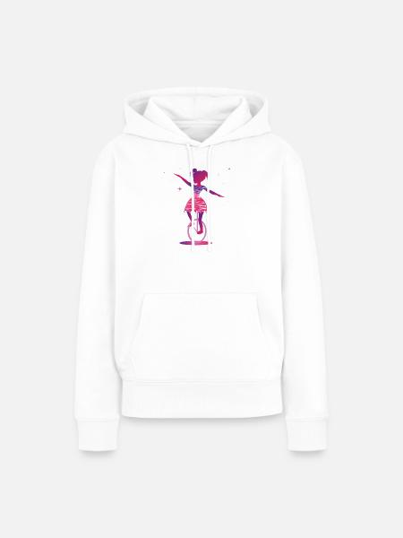 Einrad | Unicycling Freestyle - Frauen Premium Bio Hoodie - Weiß