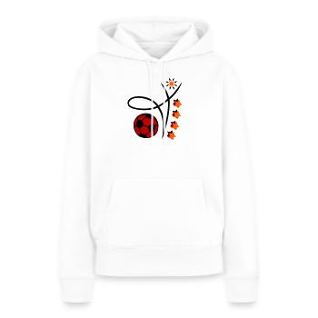 Fußball Event - Frauen Premium Bio Hoodie - Weiß - Vorne - Julia (174cm)