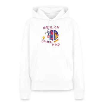 Schulkind Einschulung - Frauen Premium Bio Hoodie - Weiß - Vorne - Julia (174cm)
