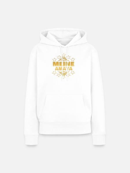 Amaya - Frauen Premium Bio Hoodie - Weiß