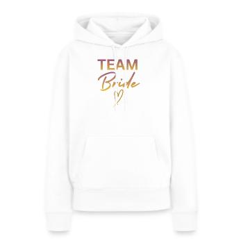 Team Bride - Frauen Premium Bio Hoodie - Weiß - Vorne - Julia (174cm)