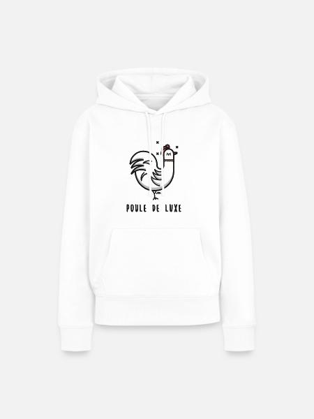 LUXUS-HEN - Frauen Premium Bio Hoodie - Weiß