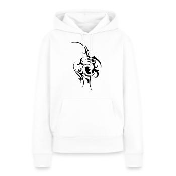tribal - Frauen Premium Bio Hoodie - Weiß - Vorne - Julia (174cm)