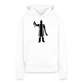 Fleischer - Frauen Premium Bio Hoodie - Weiß - Vorne - Julia (174cm)