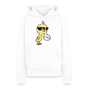 Cool Chick - Frauen Premium Bio Hoodie - Weiß - Vorne - Julia (174cm)