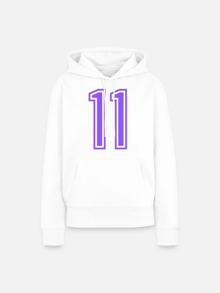 11 - Frauen Premium Bio Hoodie - Weiß
