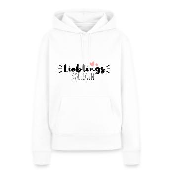 Lieblingskollegin - Frauen Premium Bio Hoodie - Weiß - Vorne - Julia (174cm)
