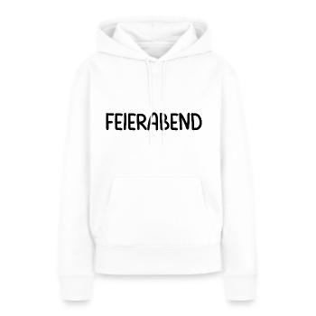 Feierabend Party Feiern Arbeitstier - Frauen Premium Bio Hoodie - Weiß - Vorne - Julia (174cm)
