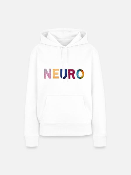 NEURO solo - Frauen Premium Bio Hoodie - Weiß