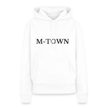 Munich M-Town - Sweat à capuche Premium bio Femme - blanc - Devant - Julia (174cm)