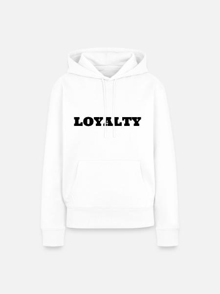 Loyalty - Frauen Premium Bio Hoodie - Weiß