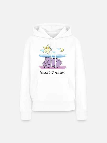 Süßer Teddybär - Frauen Premium Bio Hoodie - Weiß