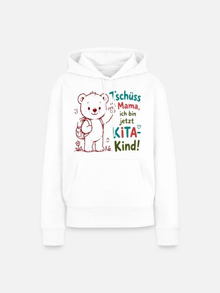 Kita Abschied Bär - Frauen Premium Bio Hoodie - Weiß
