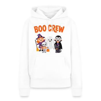 Boo Crew Halloween-Freunde - Frauen Premium Bio Hoodie - Weiß - Vorne - Julia (174cm)
