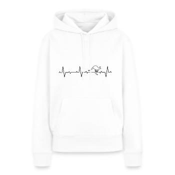 Kangourou Marsupial Kangourou Mammifères - Sweat à capuche Premium bio Femme - blanc - Devant - Julia (174cm)