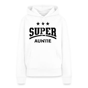 Super Auntie - Women’s Premium Organic Hoodie - white - Front - Julia (174cm)