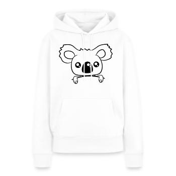 niedlich baby koala baer suess klein kind junges b - Frauen Premium Bio Hoodie - Weiß - Vorne - Julia (174cm)