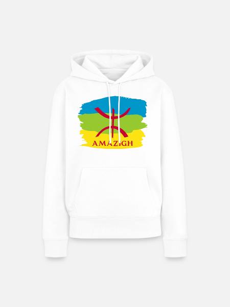 Amazigh Style - Frauen Premium Bio Hoodie - Weiß